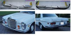Mercedes W108 & W109 bumper (1965-1973) by stainless steel